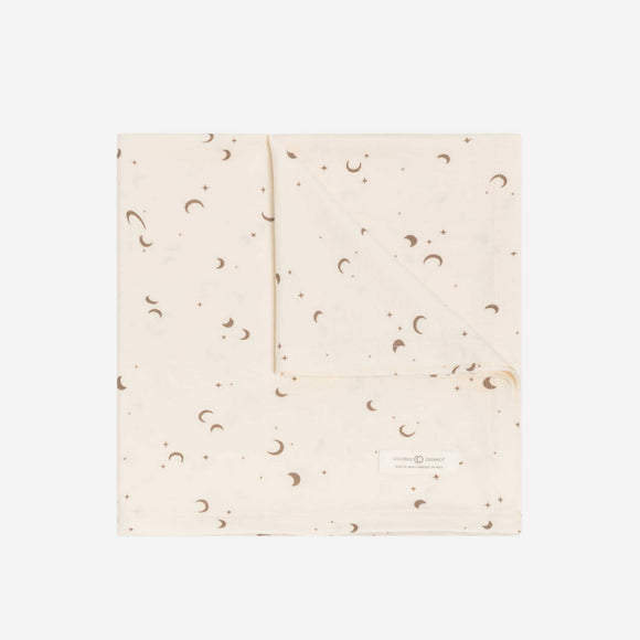 Colored Organics - Swaddle Blanket - Moon / Taupe