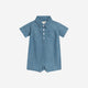 Colored Organics - Ted Chambray Collared Romper