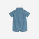 Colored Organics - Ted Chambray Collared Romper