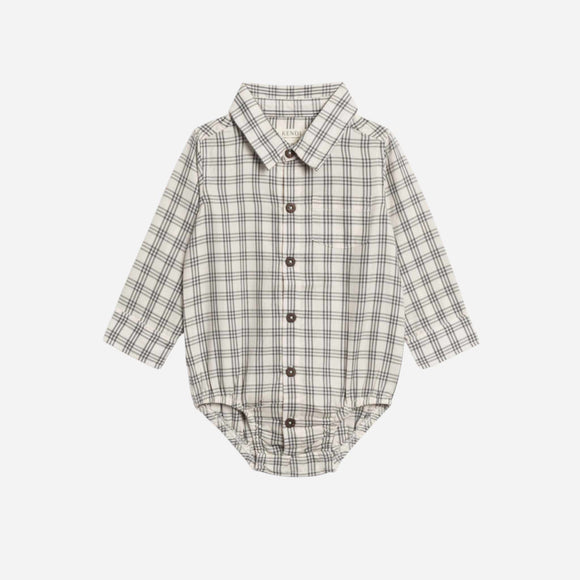 Colored Organics - Theo Poplin Collar Bodysuit