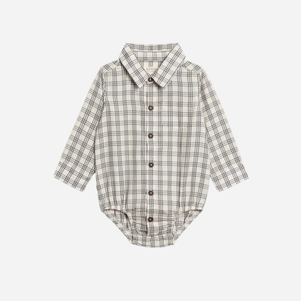 Colored Organics - Theo Poplin Collar Bodysuit