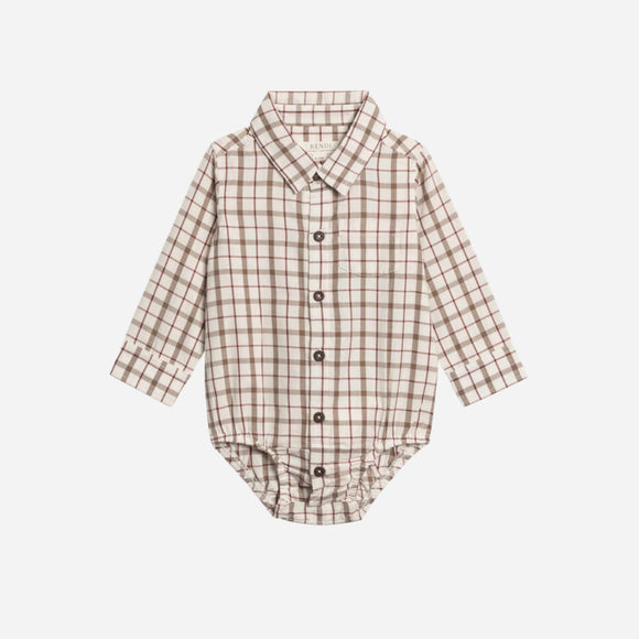 Colored Organics - Theo Poplin Collar Bodysuit