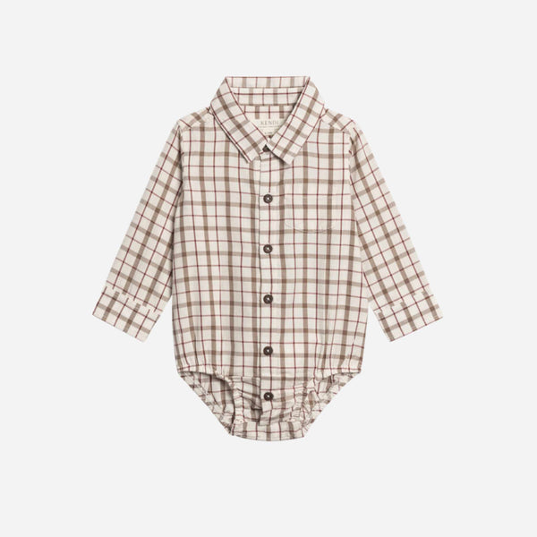 Colored Organics - Theo Poplin Collar Bodysuit