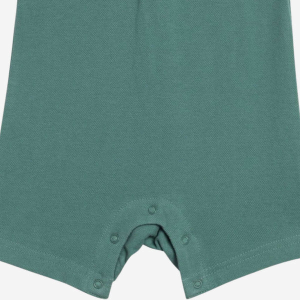 Colored Organics - Walter Pique Polo Romper - Laguna