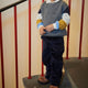 Copenhagen Colors - Corduroy Pants with Adjustable Waist - Navy