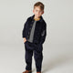 Copenhagen Colors - Corduroy Pants with Adjustable Waist - Navy