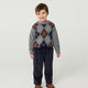 Copenhagen Colors - Corduroy Pants with Adjustable Waist - Navy