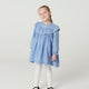Copenhagen Colors - Dress with Frill & Star Embroidery - Endless Blue