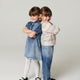 Copenhagen Colors - Knitted Collar Blouse with Pointelle & Pattern - Beige Comb