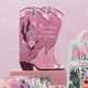 Cowboy Boots Birthday Card - Pink
