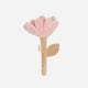 Crane Baby - Violet Floral Plush Baby Rattle Toy
