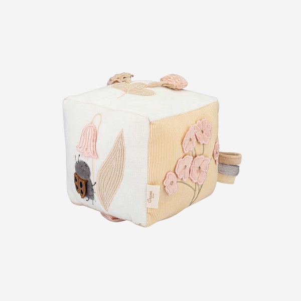 Crane Baby - Violet Soft Activity Cube Toy
