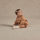 Rylee + Cru - Crewneck Romper - Melon Daisy