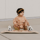 Rylee + Cru - Crewneck Romper - Melon Daisy