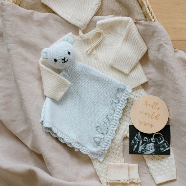 Cuddle+kind - Baby Bear Lovey - Baby Blue