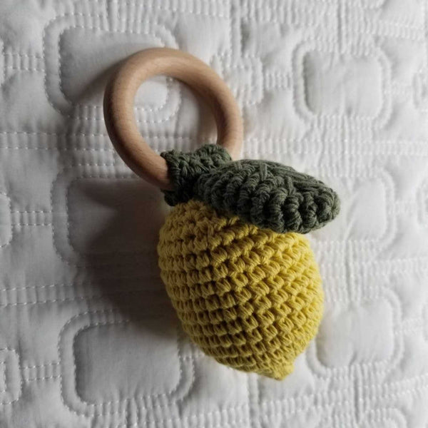 D&C Toys - Lemon Hand Crochet Rattle Toy
