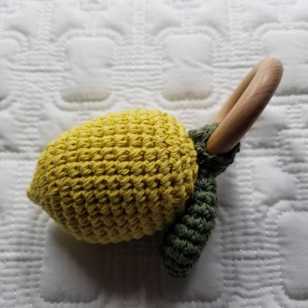 D&C Toys - Lemon Hand Crochet Rattle Toy