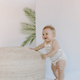 Dear Hayden - Knit Stripe Bubble Romper (2 Colors)