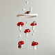 Deer Harbour Design - Felt Baby Mobile - Mushroom and Acorn