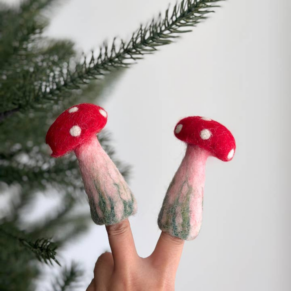 Deer Harbour Design - Mushroom Finger Puppet