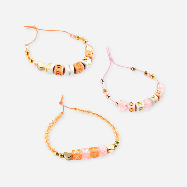 Djeco - Alphabet Bead Set - Gold