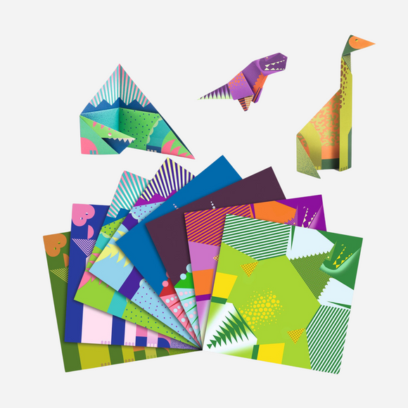 Djeco - Dinosaur Origami Paper Craft Kit