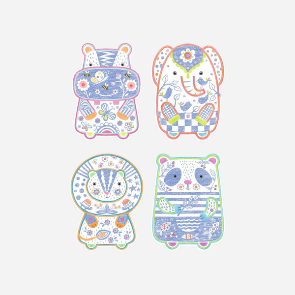 Djeco - Wild Animals Coloring