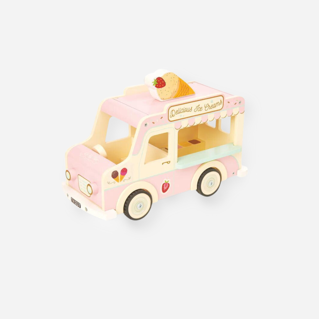 Le Toy Van Dolly Ice Cream Van Wooden Toy Dearly