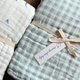 Dreamy Skies Baby - 6 Layer Gauze Blanket - Sage Gingham