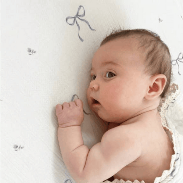 Dreamy Skies Baby - Periwinkle 6 Layer Gauze Blanket