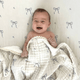 Dreamy Skies Baby - Periwinkle Bows Cotton Gauze Crib Sheet