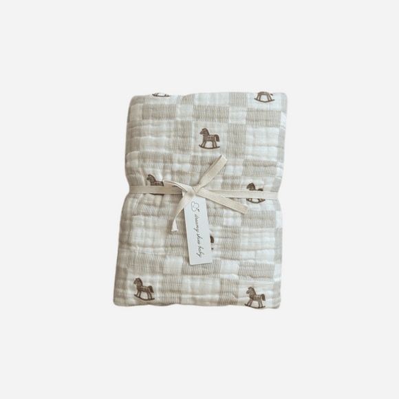 Dreamy Skies Baby - Vintage Ranch 6 Layer Gauze Blanket