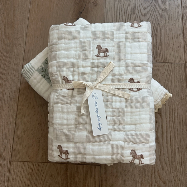 Dreamy Skies Baby - Vintage Ranch 6 Layer Gauze Blanket