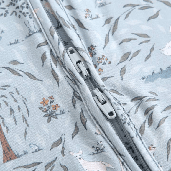 Early Grey - Bamboo Zip Sleeper - Vintage Park