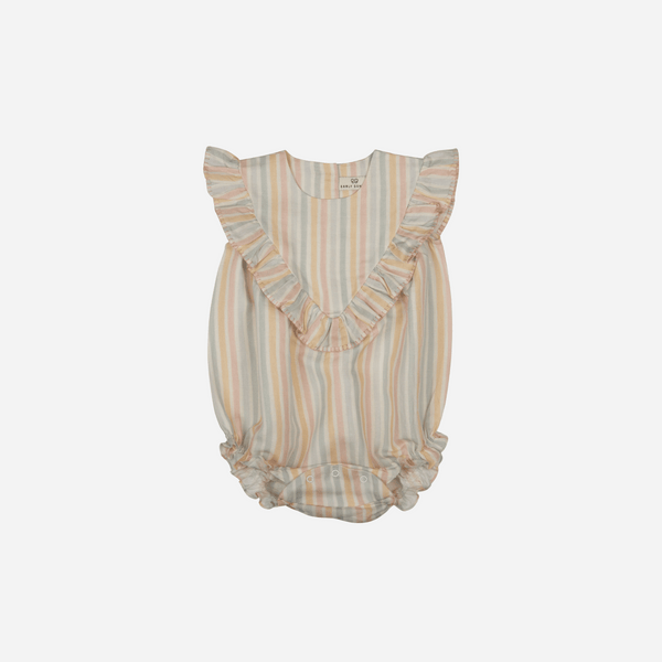 Early Sunday - Lucy Baby Bubble Romper - Summer Stripe