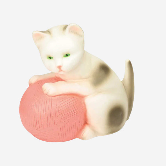 Egmont Heico - Cat Kitten Lamp with Pink Wool with Plug