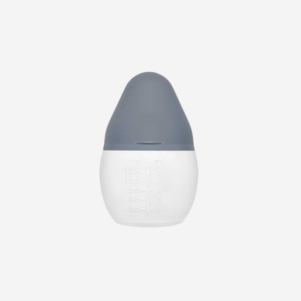 Elhee - Anti-Colic 5 oz Clean Silicone Baby Bottle - Blue Grey