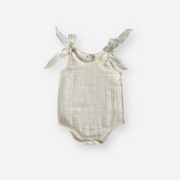 Eli & Nev - Nora Cotton Muslin Bodysuit - Cream