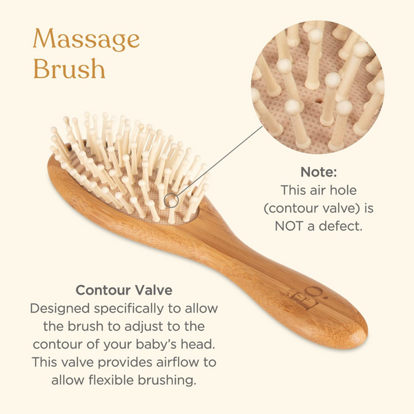 EllaOla - 3-Piece Bamboo Brush & Comb Set