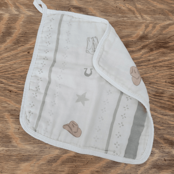 Ellie and Layne - Multi-Use Muslin Cloths - Vintage Cowboy