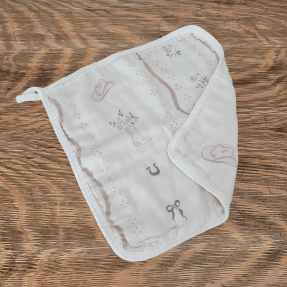 Ellie and Layne - Multi-Use Muslin Cloths - Vintage Cowgirl