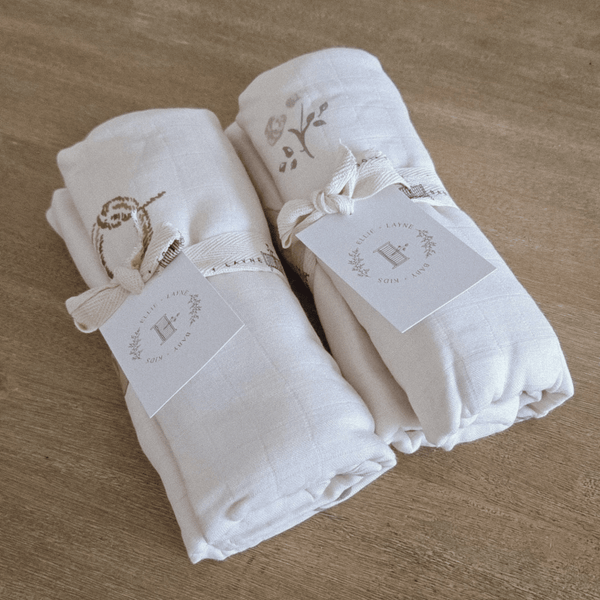 Ellie and Layne - Vintage Cowboy Bamboo Cotton Muslin Swaddle