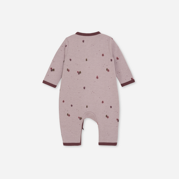 FIXONI - Long Sleeve Romper- Purple Trees