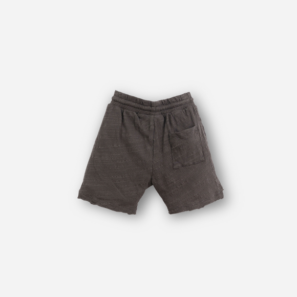 PLAY UP - Organic Flamé Jersey Shorts - Charcoal