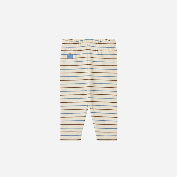 Flöss - Emil Leggings Brown-Blue Stripe