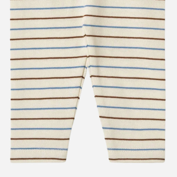 Flöss - Emil Leggings Brown-Blue Stripe