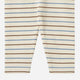 Flöss - Emil Leggings Brown-Blue Stripe
