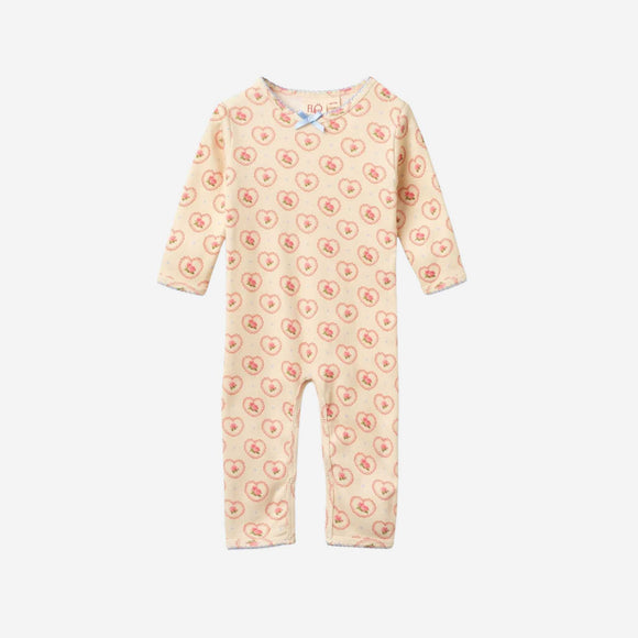Flöss - Fresa Onesie - Rosy Heart