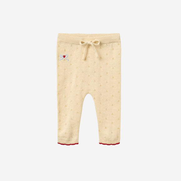 Flöss - Kaya Pointelle Pants - Soft White