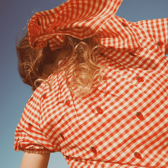 Flöss - Molly Dress - Berry Gingham